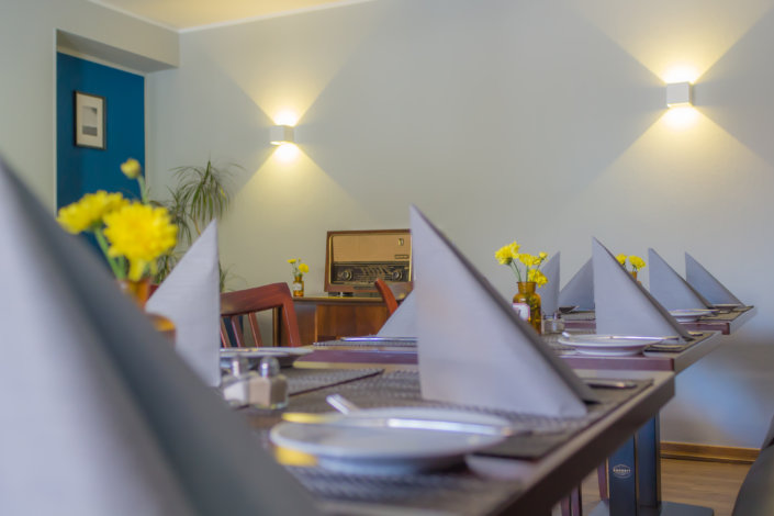 Unser Restaurant bietet Platz für bis zu 30 Personen